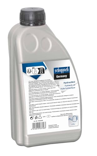 Original Scheppach Hydrauliköl passend für alle Holzspalter mit Hydraulikkomponenten | 1 Liter | Qualität ISO 6743/4 | Viskosität 32 von Scheppach