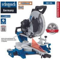 Kapp-, Zug- und Gehrungssäge HM140L Kapp-, Zug- und Gehrungssäge HM140L von Scheppach