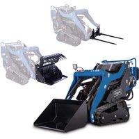 Scheppach Kompaktlader MKL730 XXL-SET - 8,5PS | 200kg Ladekapazität | E-Start | 740mm Spurbreite | inkl. Ballenspieß & Greifschaufel von Scheppach