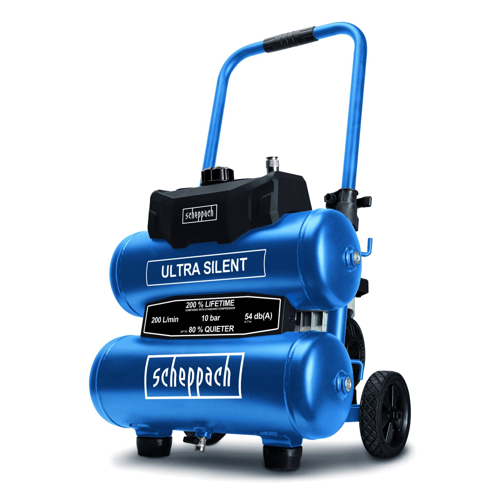 Scheppach Kompressor 'HC20Si Twin Ultra Silent' 750 W 10 bar Scheppach Kompressor 'HC20Si Twin Ultra Silent' 750 W 10 bar von Scheppach