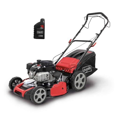 Scheppach MS175-51 Benzin Rasenmäher mit Radantrieb | 5,4 PS | 51cm Schnittbreite | 65L Korb | Stahlgehäuse | 8-Fach Verstellung | Mulchfunktion | Seitenauswurf | Reinigungsfunktion | inkl. Motoröl Scheppach MS175-51 Benzin Rasenmäher mit Radantrieb | 5,4 PS | 51cm Schnittbreite | 65L Korb | Stahlgehäuse | 8-Fach Verstellung | Mulchfunktion | Seitenauswurf | Reinigungsfunktion | inkl. Motoröl von Scheppach