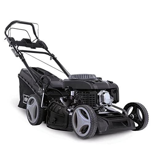 Scheppach MS225-53EB Benzin Rasenmäher Black Edition mit E-Start | Antrieb | 6PS | 53 cm Schnittbreite | 7-fache Schnitthöhenverstellung | 65 Liter | Reinigungsfunktion | Mulchfunktion | Seitenauswurf Scheppach MS225-53EB Benzin Rasenmäher Black Edition mit E-Start | Antrieb | 6PS | 53 cm Schnittbreite | 7-fache Schnitthöhenverstellung | 65 Liter | Reinigungsfunktion | Mulchfunktion | Seitenauswurf von Scheppach