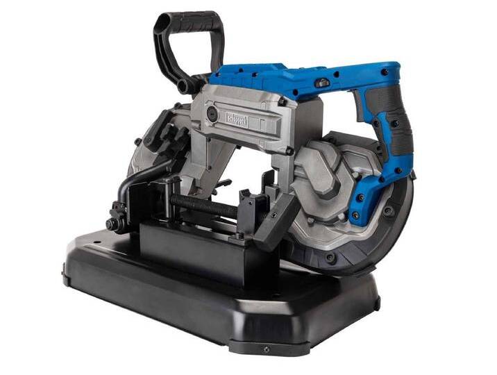 Scheppach Metallbandsäge MBS1200xt, 1-St., 1100 W Motorleistung, mit Fixierungsmechanismus, blau schwarz silberfarben von Scheppach