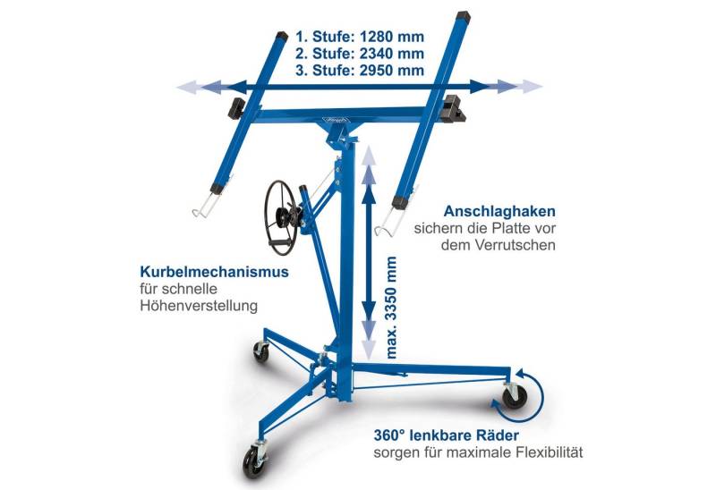 Scheppach Plattenheber »TBL400«, max. 68 kg Traglast, -] von Scheppach