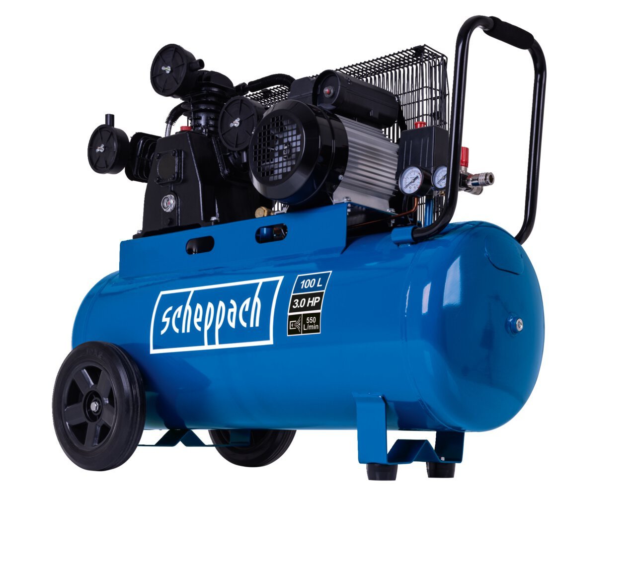 Scheppach Riemenantrieb Kompressor HC550TC 230 V 100 l 10 bar 2200 W 3 PS ölgeschmiert von Scheppach