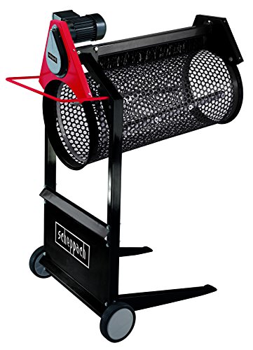 Scheppach Rollsieb RS400 (360 Watt, Siebtrommel-Länge: 900mm -Ø: 400mm, Drehzahl: 42 min-1, Materialdurchsatz: 3m³/h, neigbare Trommel) von Scheppach