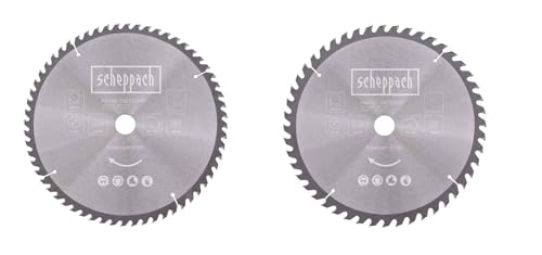 Scheppach Sägeblatt-Set 2-teilig | Ø305 x 30 x 3,0 x 1,8 mm | 48Z + 60Z | für Kappzugsäge HM140L & HM305SL von Scheppach