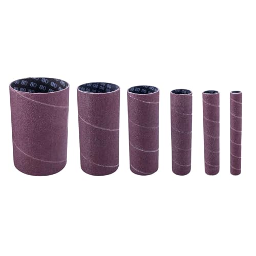 Scheppach Schleifhülsen Spindelschleifer Zubehör Set | 6 Schleifhülsen | für oszillierende Spindelschleifmaschine OSM600 / OSM100 | Körnung 120 | Ø 13-19 - 26-38 - 51-76 mm | 7903400708 Scheppach Schleifhülsen Spindelschleifer Zubehör Set | 6 Schleifhülsen | für oszillierende Spindelschleifmaschine OSM600 / OSM100 | Körnung 120 | Ø 13-19 - 26-38 - 51-76 mm | 7903400708 von Scheppach