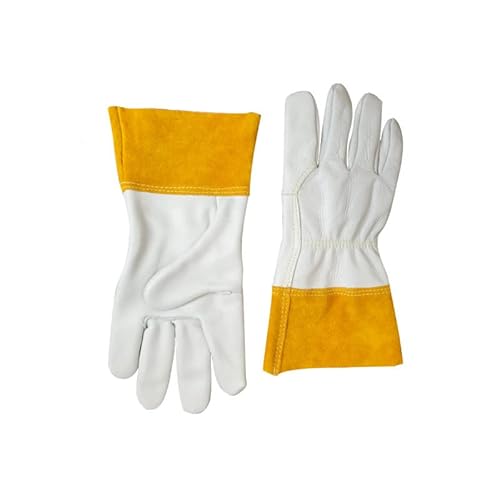 Scheppach Schutzhandschuhe Arbeitsschutzhandschuhe Schweißhandschuhe | Rindleder | EN388 | 1 Paar von Scheppach