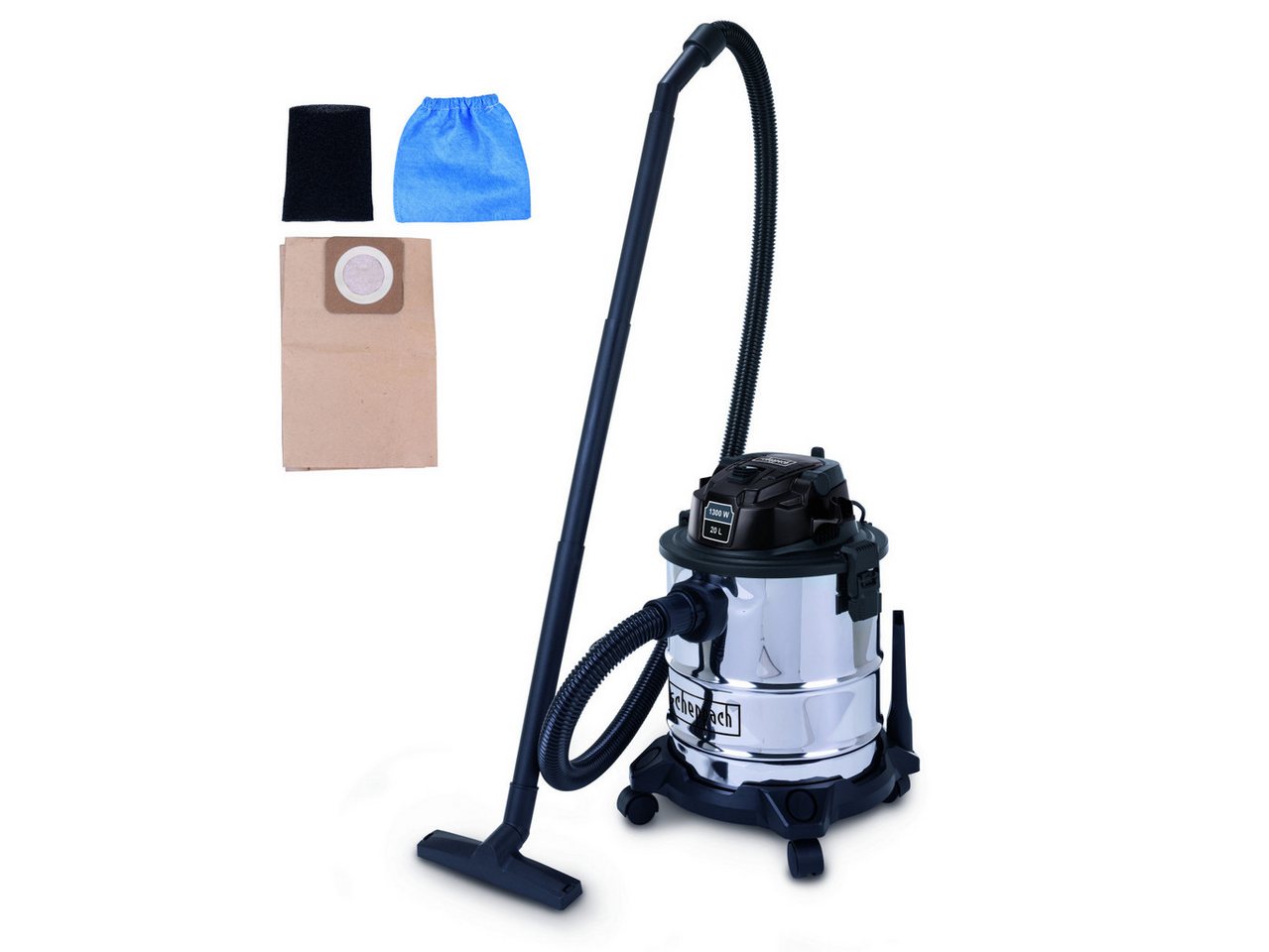 Scheppach Staubabsauger Scheppach Nass-Trockensauger WDV20-BE black Scheppach Staubabsauger Scheppach Nass-Trockensauger WDV20-BE black von Scheppach