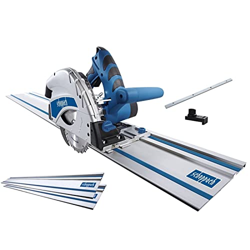 Scheppach Tauchsäge PL55 + 2x700mm Führungsschiene Tauch-Kreissäge Handkreissäge | 1200W Leistung | Schnitttiefe 55mm | Sägeblatt Ø160mm 24 Zähne | Schrägstellung mit Kippschutz für 0 bis 45° Schnitte Scheppach Tauchsäge PL55 + 2x700mm Führungsschiene Tauch-Kreissäge Handkreissäge | 1200W Leistung | Schnitttiefe 55mm | Sägeblatt Ø160mm 24 Zähne | Schrägstellung mit Kippschutz für 0 bis 45° Schnitte von Scheppach