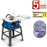 Scheppach Tischkreissäge HS105 2000W Schnitthöhe 75mm +Untergestell, 2.Sägeblatt Scheppach Tischkreissäge HS105 2000W Schnitthöhe 75mm +Untergestell, 2.Sägeblatt von Scheppach