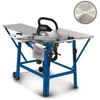 Scheppach - Tischkreissäge TS310 400V - 83mm Schnitthöhe Schiebeschlitten 2. Blatt + Verbreiterung von Scheppach