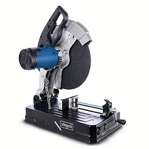 Scheppach Trennschneider MT150 Metallsäge Metall Kappsäge mit Softstart Gehrungssäge | Schnitthöhe max. 115mm | 2600W Leistung | 4200 min-1 | Trennscheibe Ø 355 x 25,4 mm | Neigungswinkel 0-45° von Scheppach