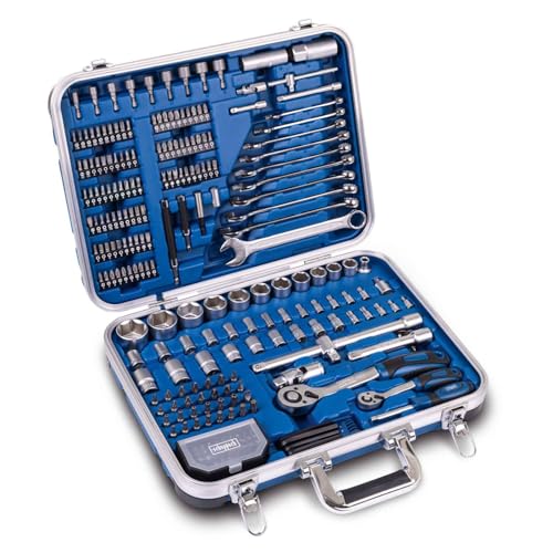 Scheppach Werkzeugkoffer TB235 | 233-teiliges Werkzeug-Set mit ABS-Kunststoffkoffer | Werkzeuge aus Chrom-Vanadium-Stahl | für Haushalt, Baustelle, Kfz, Werkstatt oder beim Camping von Scheppach