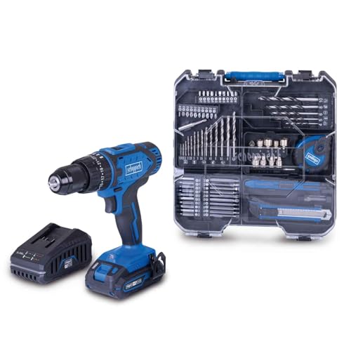 Scheppach Werkzeugkoffer mit Akku Schlagbohrschrauber & 74 tlg. Zubehör | Mobile Werkstatt C-CDTB74/1-X inkl. 2Ah Starterkit & Schlagfunktion | 20V-IXES-Serie | 1,5-13mm Spannbereich | 50Nm Drehmoment Scheppach Werkzeugkoffer mit Akku Schlagbohrschrauber & 74 tlg. Zubehör | Mobile Werkstatt C-CDTB74/1-X inkl. 2Ah Starterkit & Schlagfunktion | 20V-IXES-Serie | 1,5-13mm Spannbereich | 50Nm Drehmoment von Scheppach