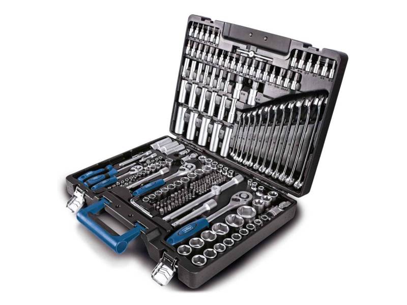 Scheppach Werkzeugset Werkzeugkoffer TB217, (217-tlg), aus Chrom-Vanadium-Stahl von Scheppach