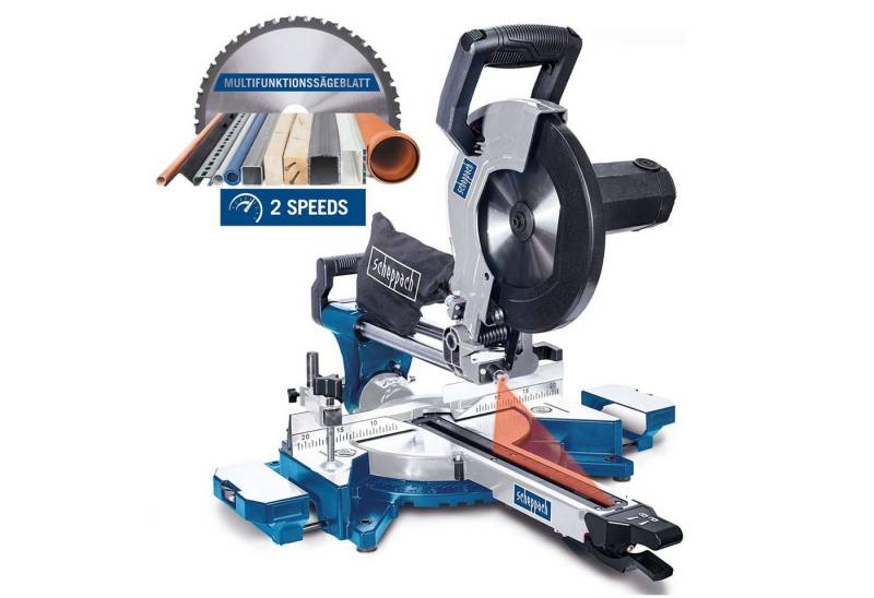 Scheppach Zug- und Kappsäge Scheppach HM110MP Zugsäge Kappsäge Gehrungssäge mit Laser + Softstart von Scheppach