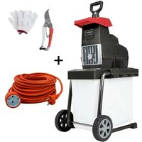 Elektro-gartenhäcksler schredder 2800W 45MM Scheppach GS60 + elektrokabel 20 mt von Scheppach