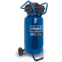 Kompressor stehend HC85V Scheppach 14 bar 330 l/min ölfrei 2x Manometer / 2x Kupplung von Scheppach