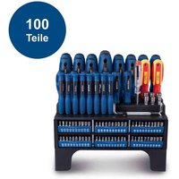 Schraubendreher Set 100-teilig CrV Stahl mit magnetischer Spitze vde - Scheppach von Scheppach