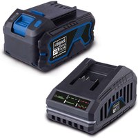 Starter-Kit 4.0 SBSK4.0 Scheppach | inkl. 20 V / 4,0 Ah Akku & 2,4 A / 65 W Ladegerät | LED-Anzeige | Wandhalterung von Scheppach