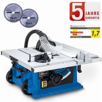 Scheppach - Tischkreissäge HS105 Profi Gerät 2000W Schnitthöhe 75mm 2. Sägeblatt von Scheppach