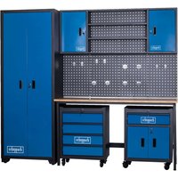 Werkstatt Komplett Set GWS08 Scheppach - 8-tlg. Werkstatt Modulsystem mit 2x Werkstattwagen Werkstattschrank Werkzeugwand & Werkbank | 2360x500x2050mm Werkstatt Komplett Set GWS08 Scheppach - 8-tlg. Werkstatt Modulsystem mit 2x Werkstattwagen Werkstattschrank Werkzeugwand & Werkbank | 2360x500x2050mm von Scheppach