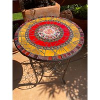 228 Mosaiktisch, Handgemachtes Unikat Für Den Garten 228 Mosaiktisch, Handgemachtes Unikat Für Den Garten von Scherbenkiste