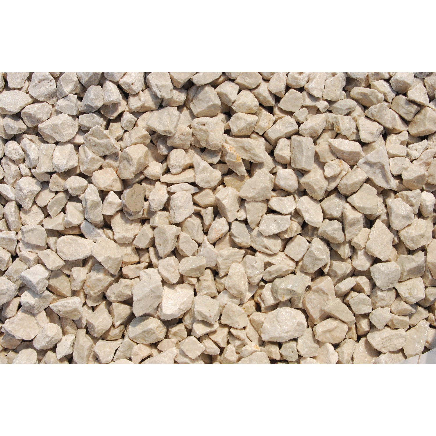 Marmorsplitt Chateau-Beige 16 - 25 mm 1000 kg Big-Bag von Scherf