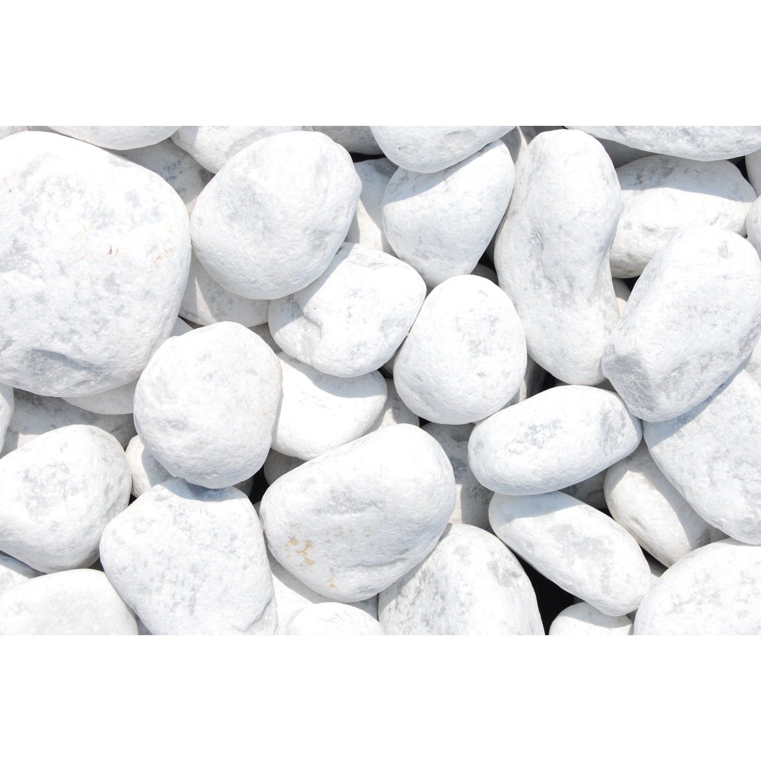 Marmorzierkiesel Carrara Weiß 60 - 100 mm 1000 kg Big-Bag von Scherf