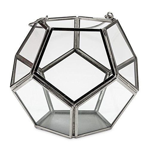 Metall / Glas Windlicht Stavanger 14 cm Silber von Scheulen