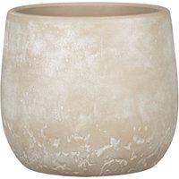 Dune, Blumentopf aus Keramik, Farbe: Washed Cream, 17,64 cm Durchmesser, 17 cm hoch, 6,1 l Vol. - Scheurich von Scheurich