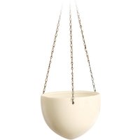 Scheurich - Hanging Pot, Hängeampel aus Keramik, Farbe: Creme, 18 cm Durchmesser, 14,8 cm hoch, 1,6 l Vol. - Creme von Scheurich