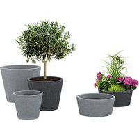 SCHEURICH Pflanzgefäß »C-CONE«, ØxH: 47,2 x 39,4 cm, schwarz - grau SCHEURICH Pflanzgefäß »C-CONE«, ØxH: 47,2 x 39,4 cm, schwarz - grau von Scheurich