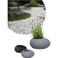 SCHEURICH Pflanzgefäß »FLOW«, ØxH: 48 x 23,1 cm, schwarz - grau von Scheurich