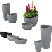 SCHEURICH Pflanzgefäß »WAVE GLOBE CUBO«, BxHxT: 49,4 x 44,5 x 49,4 cm, schwarz - grau SCHEURICH Pflanzgefäß »WAVE GLOBE CUBO«, BxHxT: 49,4 x 44,5 x 49,4 cm, schwarz - grau von Scheurich