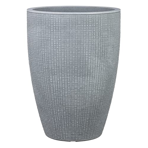 Scheurich Barceo High 54, Hochgefäß/Blumentopf/Pflanzenkübel, rund, Farbe: Stony Grey, hergestellt mit recyceltem Kunststoff, 10 Jahre Garantie, für den Außenbereich Scheurich Barceo High 54, Hochgefäß/Blumentopf/Pflanzenkübel, rund, Farbe: Stony Grey, hergestellt mit recyceltem Kunststoff, 10 Jahre Garantie, für den Außenbereich von Scheurich