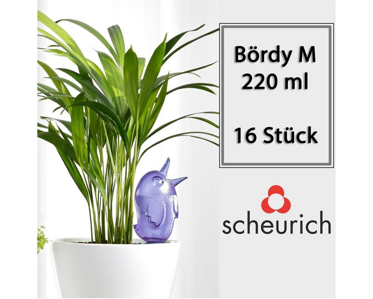Scheurich Bewässerungssystem -, (Spar-Set, 16-tlg), Scheurich Wasserspender Bördy M 220 ml von Scheurich