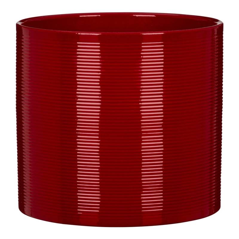 Scheurich Blumentopf Keramik Ø 19 cm x 17,7 cm Intense Red Volumen 3,95 l von Scheurich