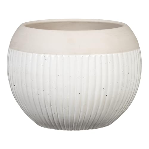 Scheurich Bola Linea, Blumentopf aus Keramik, Farbe: Blanco, 17,5 cm Durchmesser, 16,5 cm hoch, 4,3 l Vol. Scheurich Bola Linea, Blumentopf aus Keramik, Farbe: Blanco, 17,5 cm Durchmesser, 16,5 cm hoch, 4,3 l Vol. von Scheurich