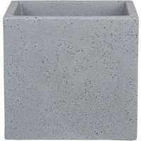 Scheurich - C-Cube 40, Pflanzgefäß/Blumentopf/Pflanzkübel, quadratisch, Farbe: Stony Grey, hergestellt mit recyceltem Kunststoff, 10 Jahre Garantie, von Scheurich