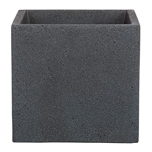 Scheurich C-Cube Pflanzgefäß Stony Black 40 cm, Höhe 33 cm von Scheurich