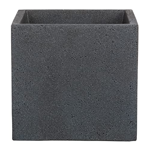 Scheurich C-Cube Pflanzgefäß Stony Black 40 cm, Höhe 33 cm von Scheurich