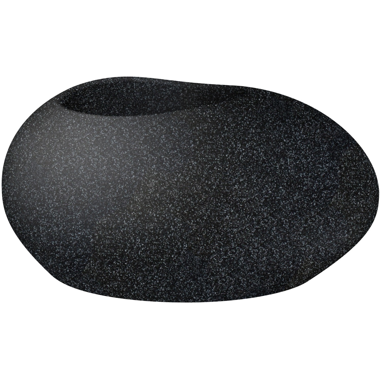 Scheurich Pflanzgefäß Flow 73 cm x 58 cm Stony Black von Scheurich