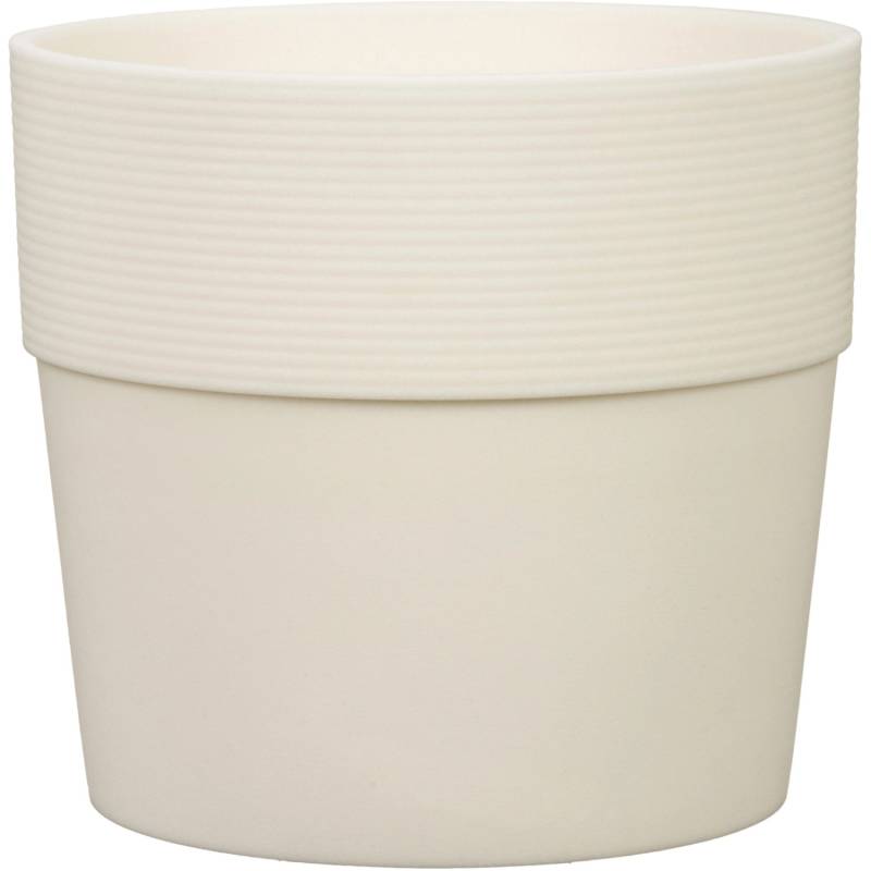 Scheurich Pflanzgefäß Groove Ø 17 cm Avorio hochwertiger Kunststoff von Scheurich