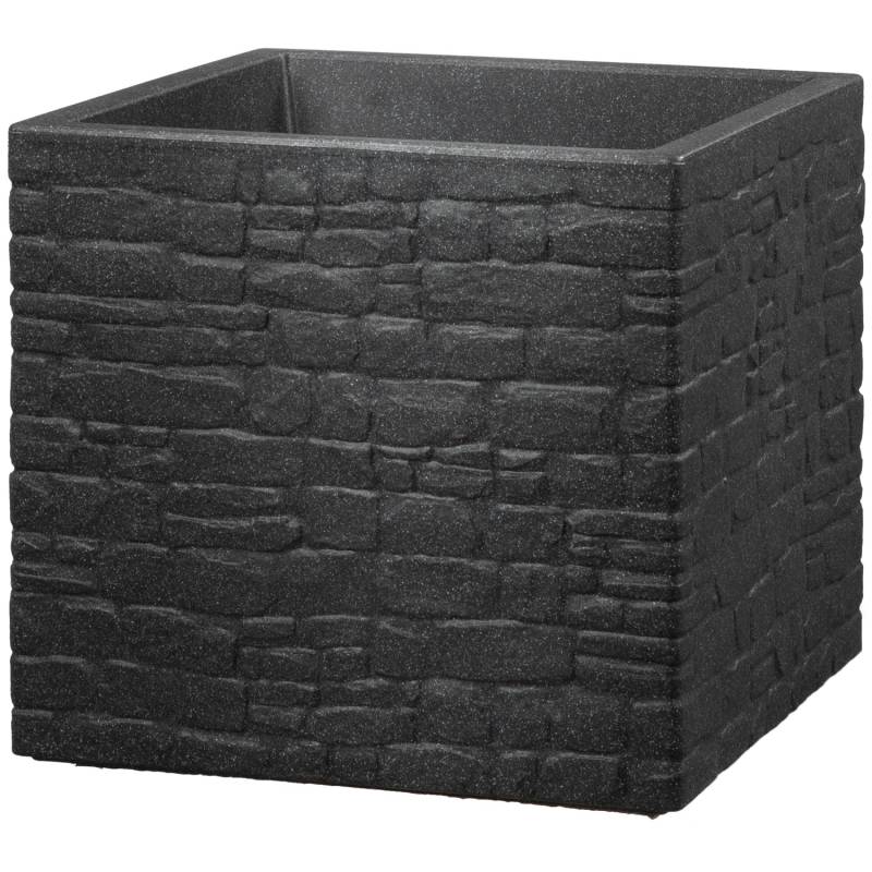 Scheurich Pflanzgefäß Muretto 28,5 x 28,5 cm in Stony Black von Scheurich