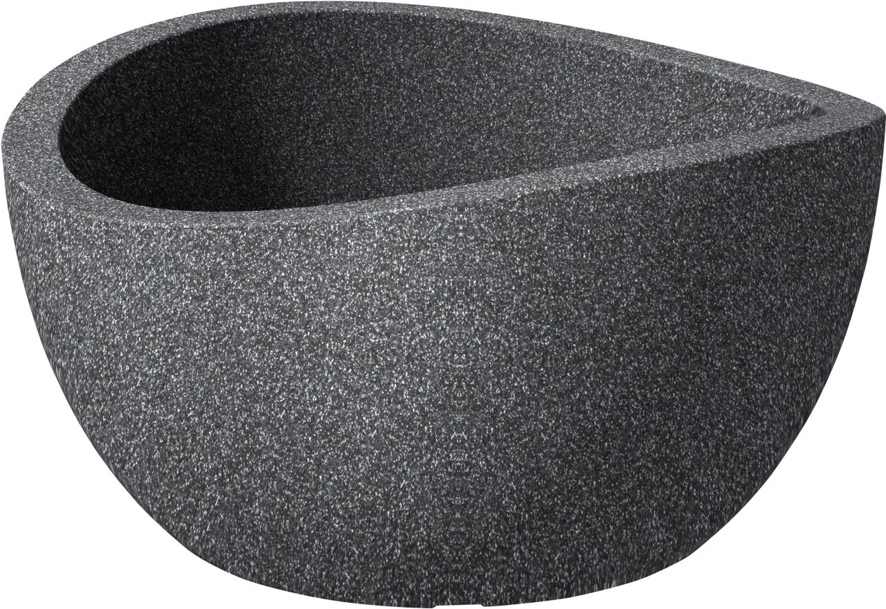 Scheurich Pflanzschale Wave Globe Bowl Serie 252 schwarz granit Ø 40 cm von Scheurich