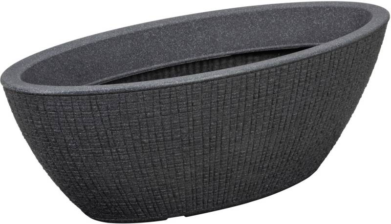Scheurich Pflanzschele Serie 298 Barceo Jardiniere stony black Ø 60 cm von Scheurich