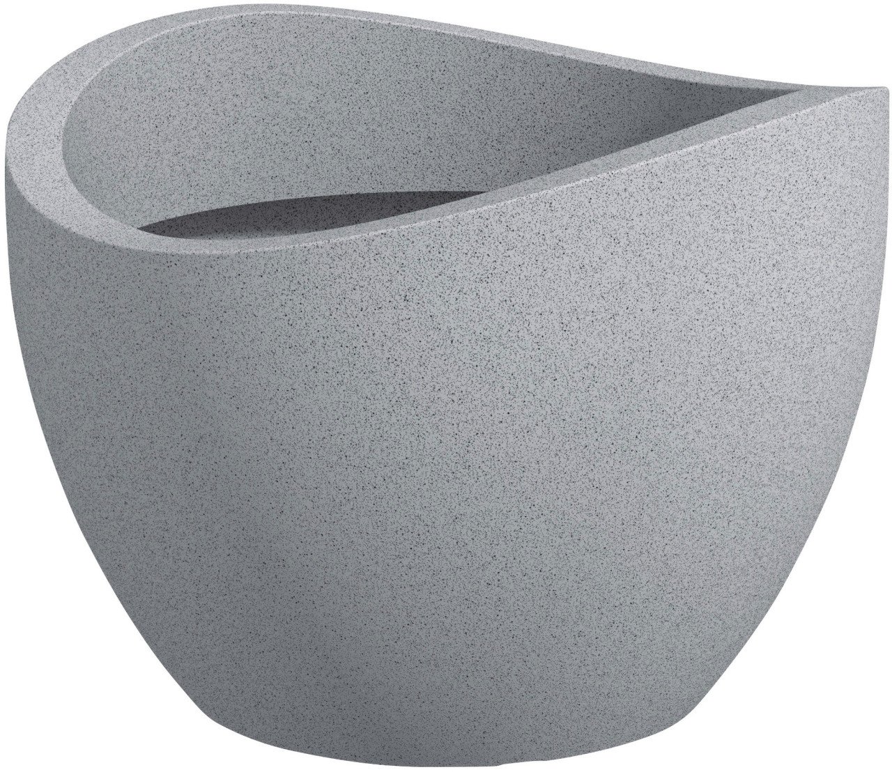 Scheurich Pflanztopf Wave Globe Serie 250 steingrau, Beton-Optik Ø 30 cm von Scheurich